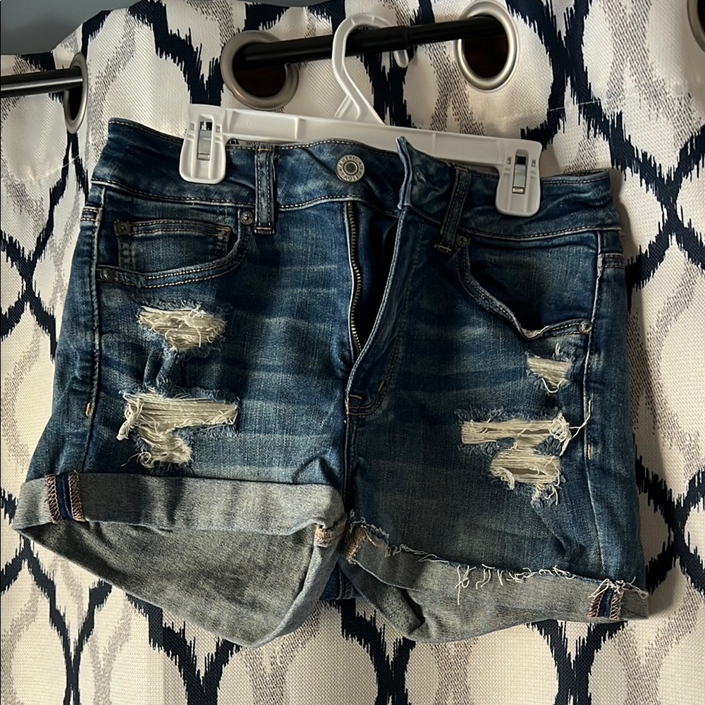 American Eagle Distressed Jean Shorts
